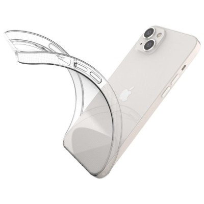 Apple iPhone 14 Plus kieto silikono TPU skaidrus dėklas - nugarėlė | Priedai.lt