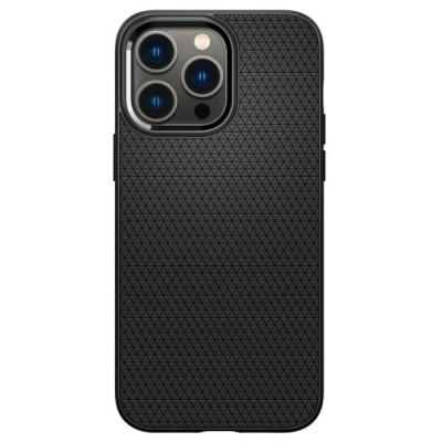 „Spigen“ Liquid Air Apple iPhone 14 Pro Max juodas kieto silikono dėklas | Priedai.lt