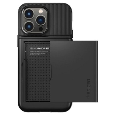 „Spigen“ Slim Armor CS Apple iPhone 14 Pro juodas kieto silikono dėklas | Priedai.lt
