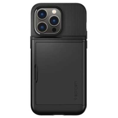 „Spigen“ Slim Armor CS Apple iPhone 14 Pro Max juodas kieto silikono dėklas | Priedai.lt