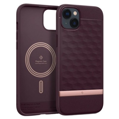 „Caseology“ Parallax Mag Apple iPhone 14 Plus bordo kieto silikono dėklas | Priedai.lt