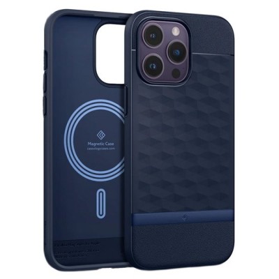 „Caseology“ Parallax Mag Apple iPhone 14 Pro mėlynas kieto silikono dėklas | Priedai.lt
