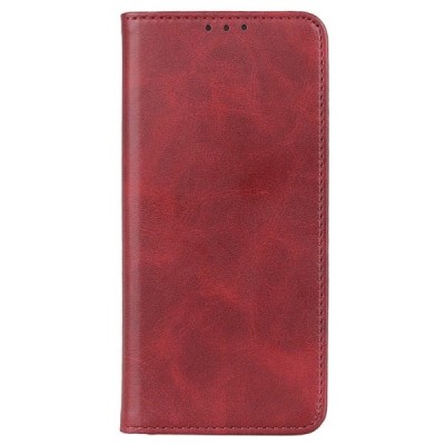 Xiaomi Poco X4 GT (Redmi Note 11T Pro, Redmi Note 11T Pro+) „Split“ raudonas odinis atverčiamas dėklas - knygutė | Priedai.lt