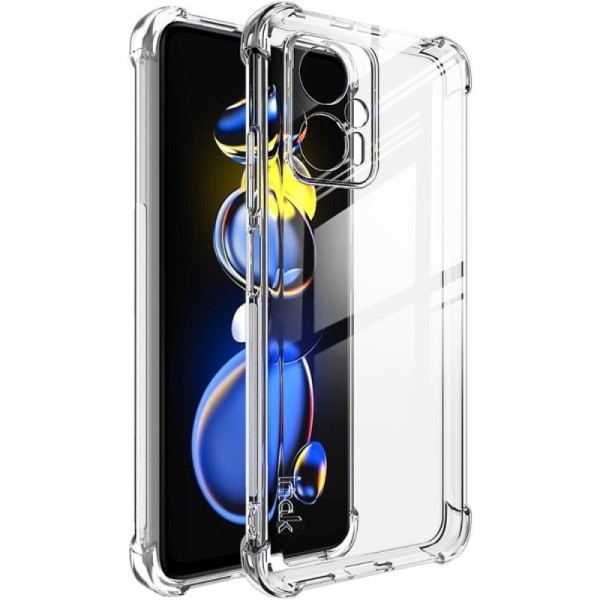 „Imak“ Tugevdatud turvalisus Kõva silikoon (TPU) kaaned - läbipaistev + ekraani kaitse (Poco X4 GT / Redmi Note 11T Pro / Redmi