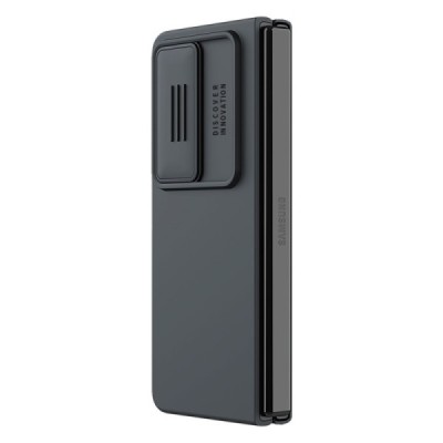 Samsung Galaxy Z Fold4 5G (F936B) „Nillkin“ CamShield Silky juodas dėklas, nugarėlė su kameros apsauga | Priedai.lt