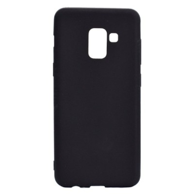 Samsung Galaxy A8 2018 (A530F) kieto silikono TPU juodas dėklas - nugarėlė | Priedai.lt