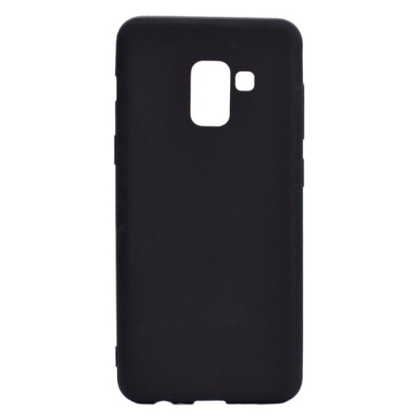 Kõva silikoon (TPU) kaaned - must (Galaxy A8 2018)