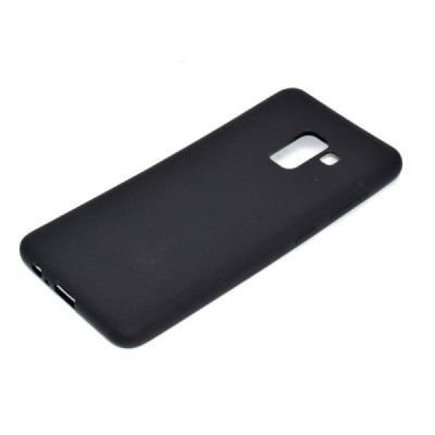 Samsung Galaxy A8 2018 (A530F) kieto silikono TPU juodas dėklas - nugarėlė | Priedai.lt