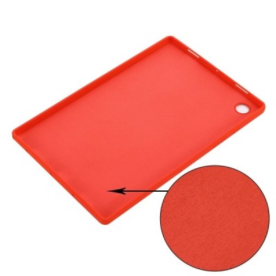 Samsung Galaxy Tab A8 10.5 2021 (X200, X205) Shell kieto silikono TPU raudonas dėklas - nugarėlė | Priedai.lt