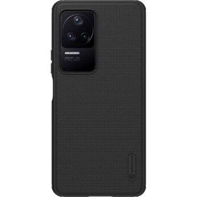 Nillkin Frosted Shield Xiaomi Poco F4 5G juodas plastikinis dėklas | Priedai.lt