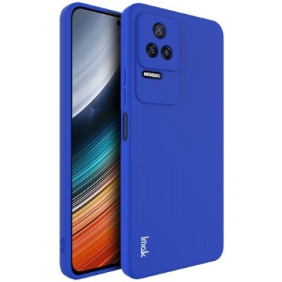 Xiaomi Poco F4 5G Imak kieto silikono TPU mėlynas dėklas - nugarėlė | Priedai.lt