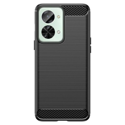 OnePlus Nord 2T 5G „Carbon“ kieto silikono TPU juodas dėklas - nugarėlė | Priedai.lt