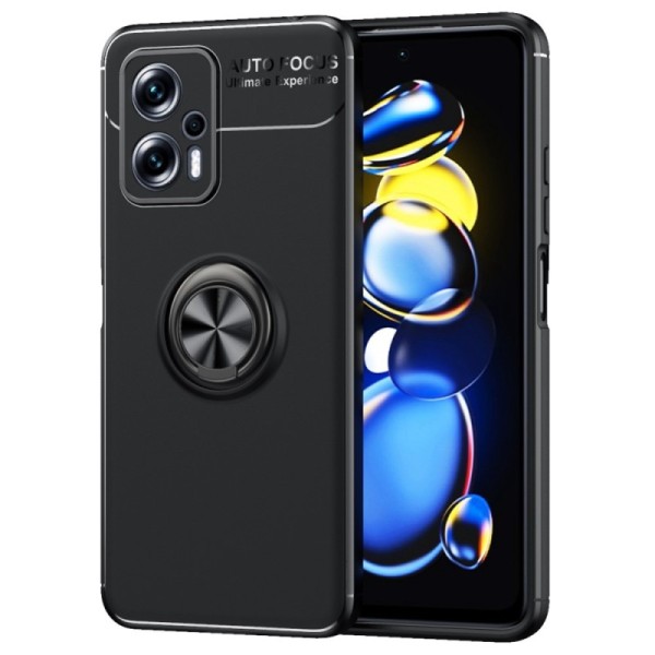 „Ring“ Kickstand (TPU) kaaned - must (Poco X4 GT / Redmi Note 11T Pro / Redmi Note 11T Pro+)