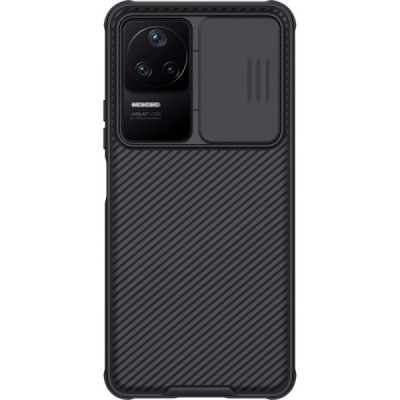 Xiaomi Poco F4 5G „Nillkin“ CamShield juodas dėklas, nugarėlė su kameros apsauga | Priedai.lt