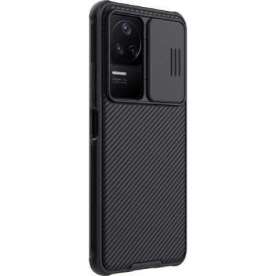 Xiaomi Poco F4 5G „Nillkin“ CamShield juodas dėklas, nugarėlė su kameros apsauga | Priedai.lt