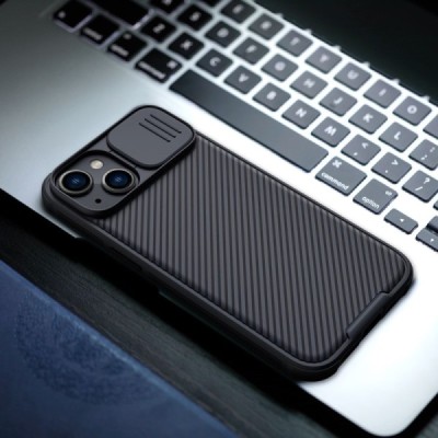 Apple iPhone 14 Plus „Nillkin“ CamShield Pro juodas dėklas, nugarėlė su kameros apsauga | Priedai.lt