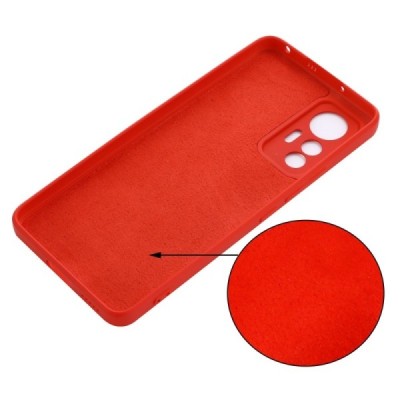 Xiaomi 12 Lite Shell kieto silikono (TPU) dėklas raudonas - nugarėlė | Priedai.lt