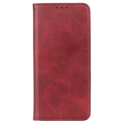 Xiaomi Poco M5 5G (Poco M4 5G) „Split“ raudonas odinis atverčiamas dėklas - knygutė | Priedai.lt