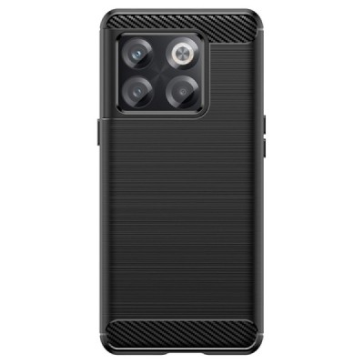 OnePlus 10T „Carbon“ kieto silikono TPU juodas dėklas - nugarėlė | Priedai.lt