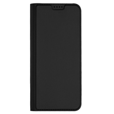 „Dux Ducis“ Skin serijos Xiaomi Poco C40 juodas odinis atverčiamas dėklas | Priedai.lt