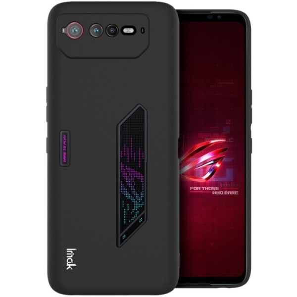 „Imak“ Kõva silikoon (TPU) kaaned - must (Rog Phone 6 5G)