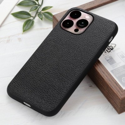 „Deluxe Leather“ Apple iPhone 14 Pro Max juodas odinis dėklas | Priedai.lt