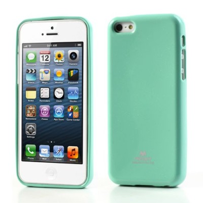 „Mercury“ Color kieto silikono (TPU) žalias (mėtinis) Apple iPhone 5C dėklas (dėkliukas) / Priedai.lt