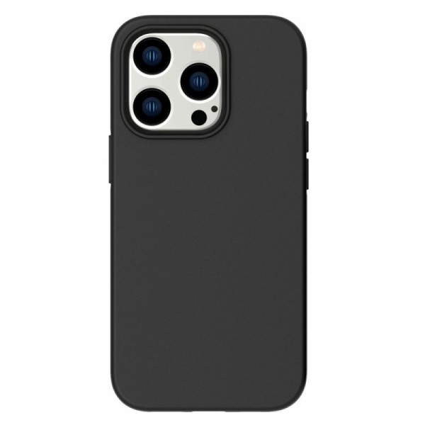 Kõva silikoon (TPU) kaaned - must (iPhone 14 Pro)