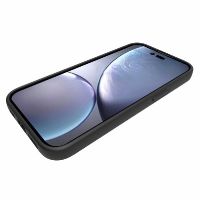 Apple iPhone 14 Pro kieto silikono TPU juodas dėklas - nugarėlė | Priedai.lt