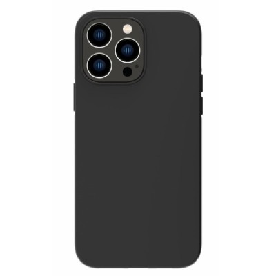 Apple iPhone 14 Pro Max kieto silikono TPU juodas dėklas - nugarėlė | Priedai.lt