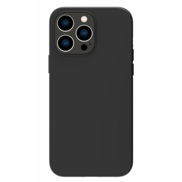 Kõva silikoon (TPU) kaaned - must (iPhone 14 Pro Max)