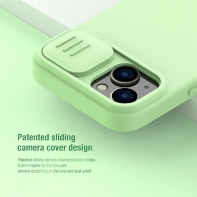 Apple iPhone 14 Plus „Nillkin“ CamShield MagSafe žalias dėklas, nugarėlė su kameros apsauga | Priedai.lt