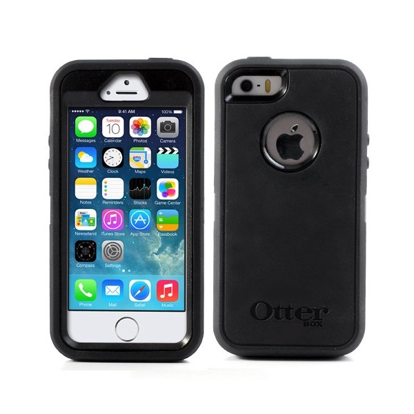 „OtterBox“ Defender kaaned - must (iPhone 5 / 5S / SE 2016)