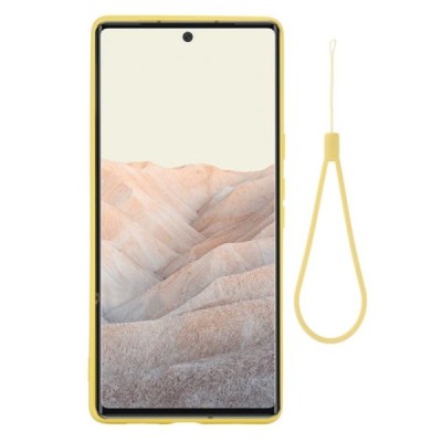 Google Pixel 6 Pro Shell kieto silikono (TPU) dėklas geltonas - nugarėlė | Priedai.lt