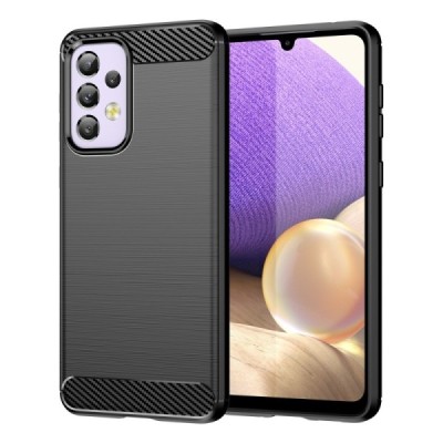 Samsung Galaxy A33 5G (SM-A336E) Carbon kieto silikono TPU juodas dėklas - nugarėlė | Priedai.lt