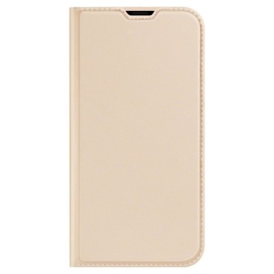 „Dux Ducis“ Skin серии Apple iPhone 14 Plus золотой кожаный чехол-книжка | Vacins.lv