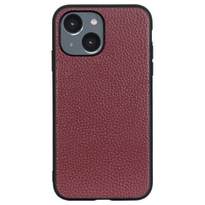 „Deluxe Leather“ Apple iPhone 14 bordo odinis dėklas | Priedai.lt