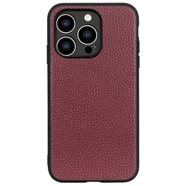 „Deluxe Leather“ kaaned - burgundi (iPhone 14 Pro Max)