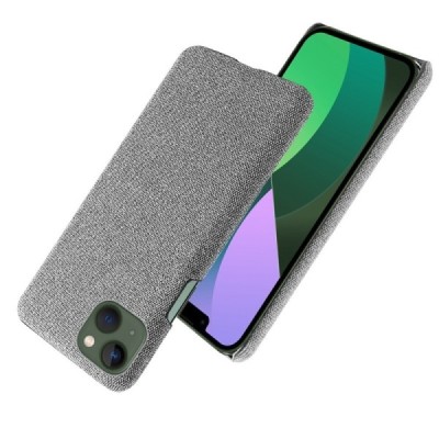 „Bi-Color“ Splicing Apple iPhone 14 pilkas odinis dėklas | Priedai.lt
