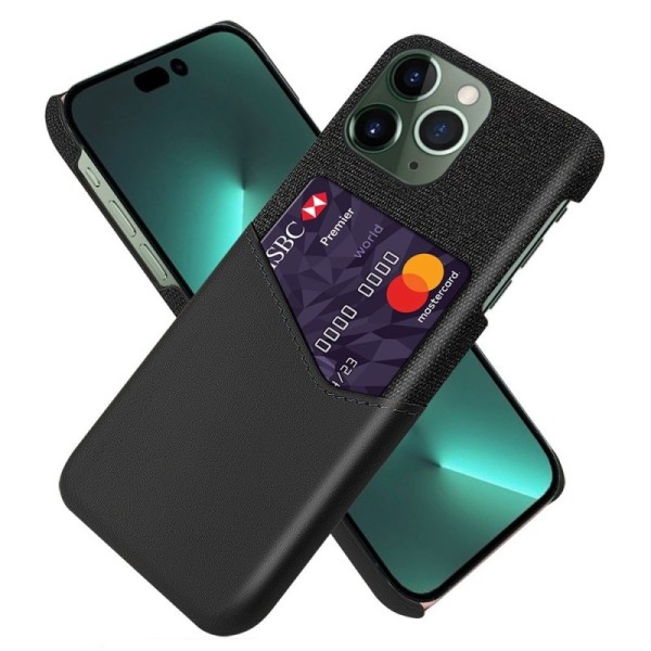 „KSQ“ Shell kaaned taskuga - must (iPhone 14 Pro Max)