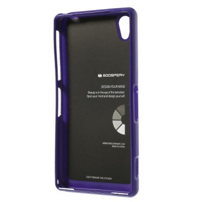Mercury TPU kieto silikono violetinis Sony Xperia Z2 dėklas - nugarėlė / Priedai.lt