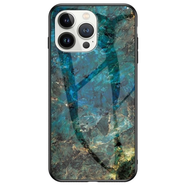 „Marble“ Kõva silikoon (TPU) kaaned - sinine (iPhone 14 Pro Max)