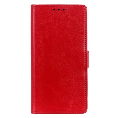 Realme C20 (C11 2021) atverčiamas raudonas odinis dėklas - piniginė | Priedai.lt
