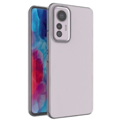 Xiaomi 12 Lite kieto silikono TPU skaidrus dėklas - nugarėlė | Priedai.lt
