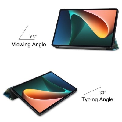 Xiaomi Pad 5 (Pad 5 Pro) atverčiamas spalvotas „Sakura“ dėklas - knygutė | Priedai.lt