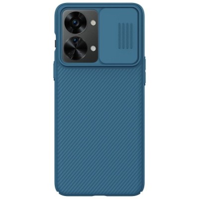 OnePlus Nord 2T 5G „Nillkin“ CamShield mėlynas dėklas, nugarėlė su kameros apsauga | Priedai.lt