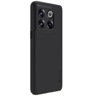 Nillkin Frosted Shield OnePlus 10T juodas plastikinis dėklas | Priedai.lt