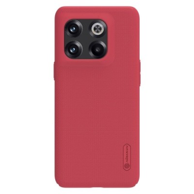 Nillkin Frosted Shield OnePlus 10T raudonas plastikinis dėklas | Priedai.lt