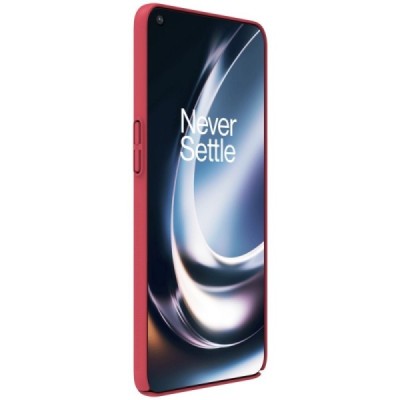 Nillkin Frosted Shield OnePlus 10T raudonas plastikinis dėklas | Priedai.lt