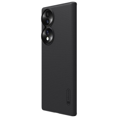 Nillkin Frosted Shield Huawei Honor 70 juodas plastikinis dėklas | Priedai.lt
